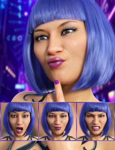 Retrofuturism Expressions for Genesis 8 Female and Alawa 8 Retrofuturism Expressions for Genesis 8 Female and Alawa 8 by: JWolf, 3D Models by Daz 3D