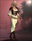 Caribbean Queen Clothes V4 & A4 by: Magix 101, 3D Models by Daz 3D
