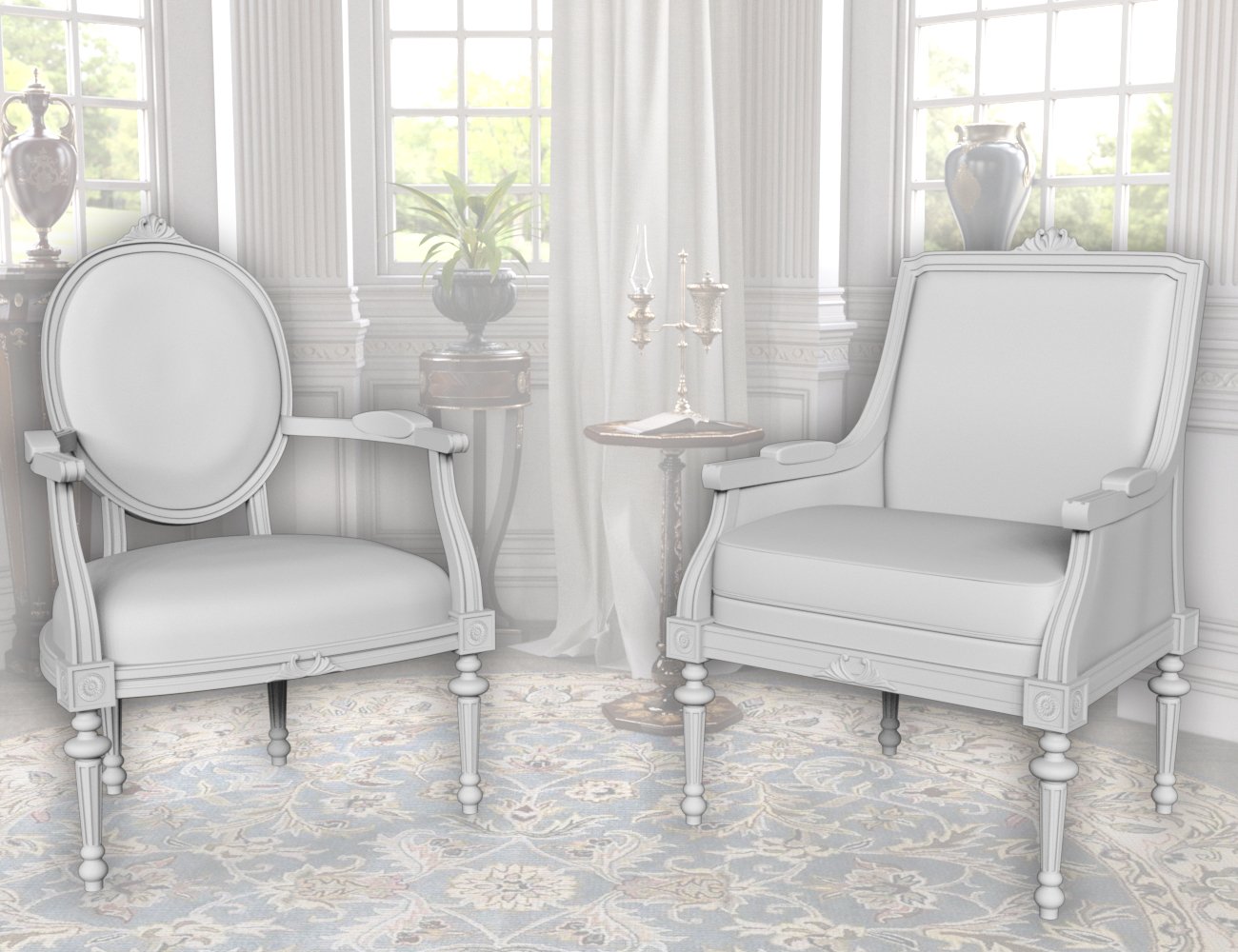 Vintage Furniture Iray Vintage Furniture Iray by: LaurieS, 3D Models by Daz 3D