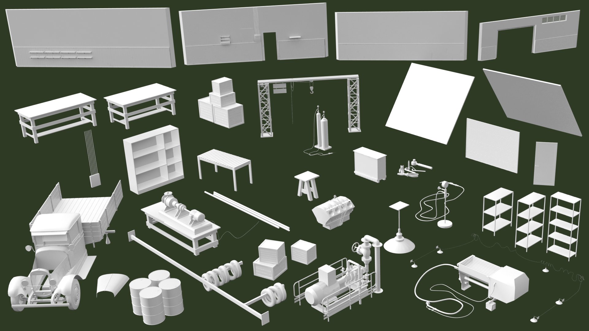 Restoration Shop by: clacydarch3d, 3D Models by Daz 3D