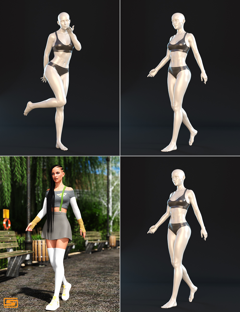 Casual Poses for Victoria 8 by: Sedor, 3D Models by Daz 3D