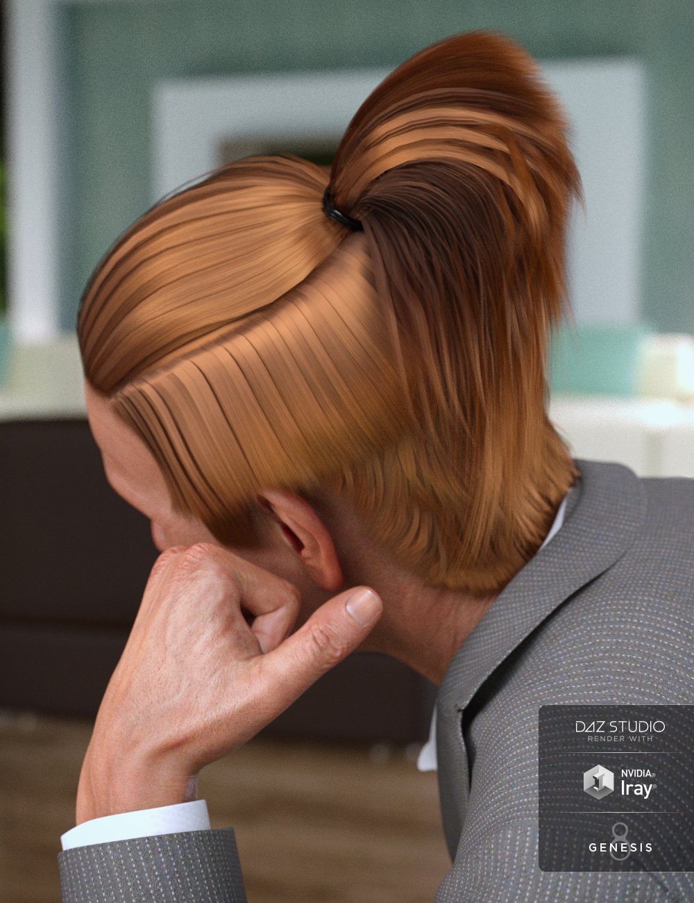 Duncan Hair for Dasan 8 by: Propschick, 3D Models by Daz 3D