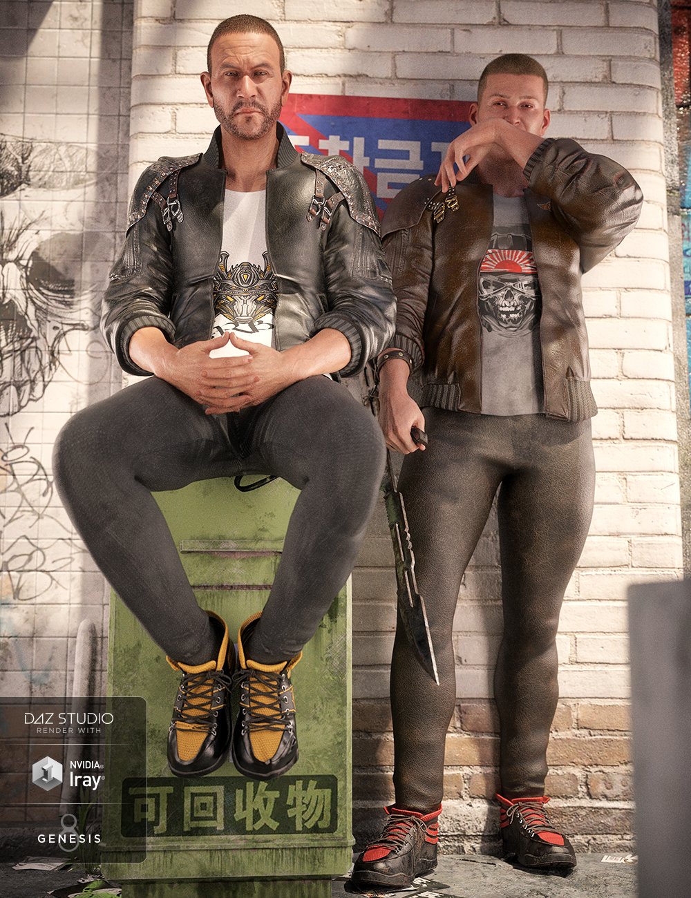 dForce Street Blade Outfit Textures dForce Street Blade Outfit Textures by: Moonscape GraphicsSade, 3D Models by Daz 3D