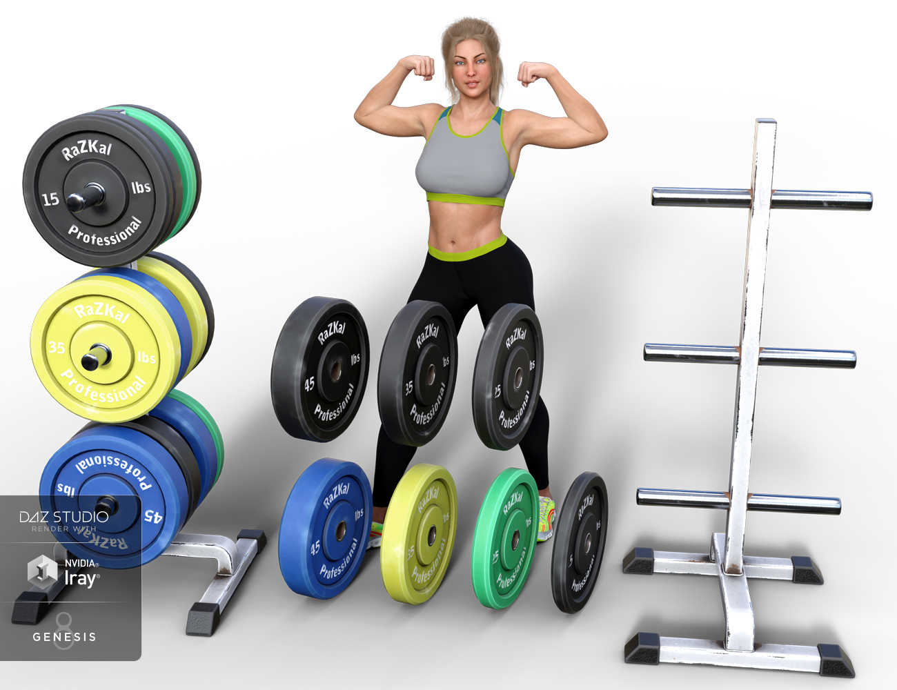 Grunge Gym Props Grunge Gym Props by: Rascal3D, 3D Models by Daz 3D