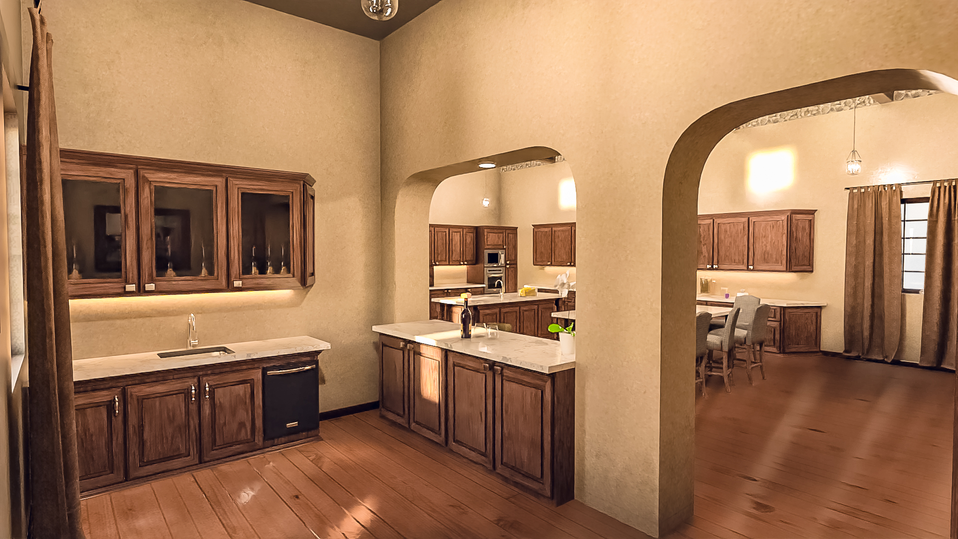 Lencino Kitchen Space by: Tesla3dCorp, 3D Models by Daz 3D