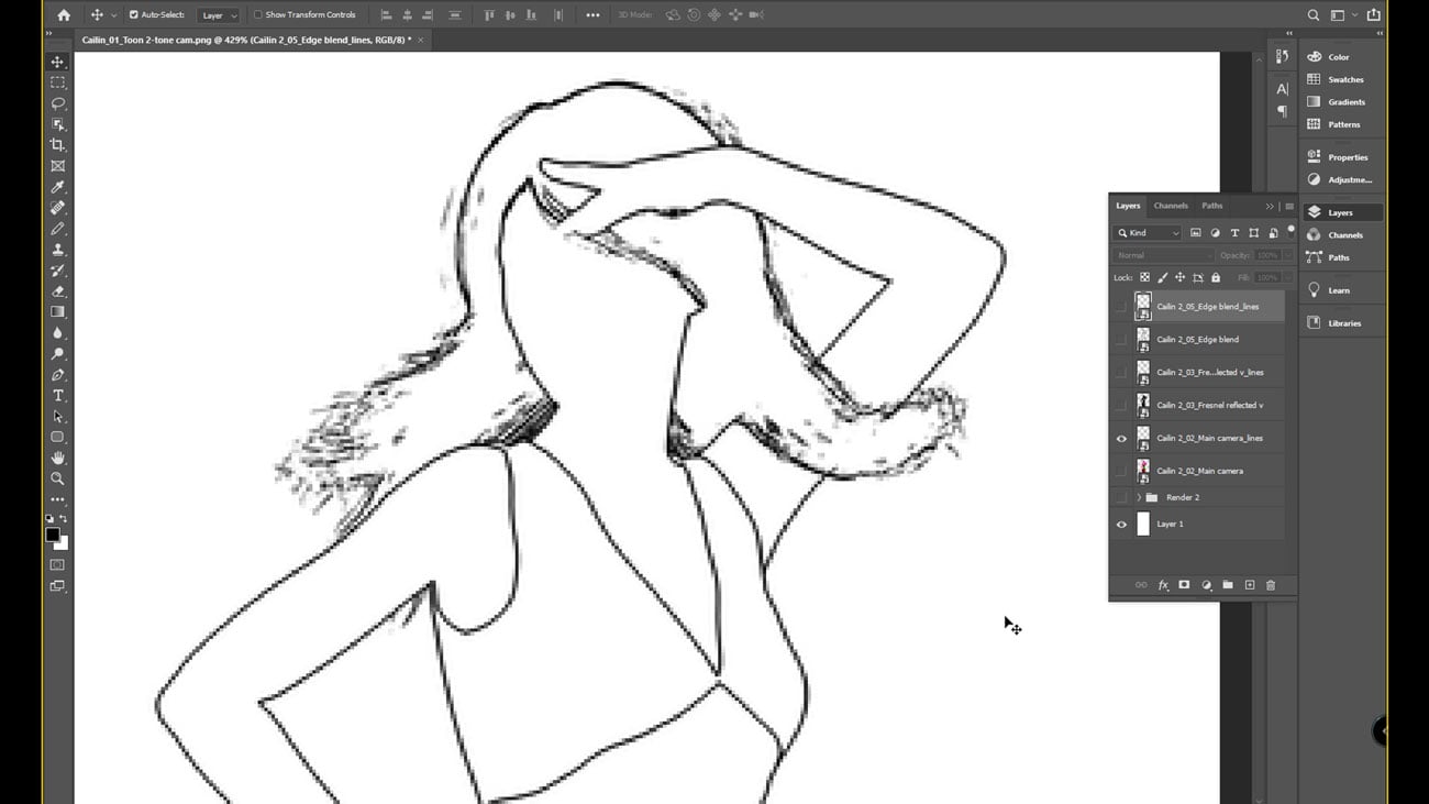 Creating Incredible Line Art with Line Render 9000 : Creating Line Art from People Creating Incredible Line Art with Line Render 9000 : Creating Line Art from People by: Cgandjigneo, 3D Models by Daz 3D
