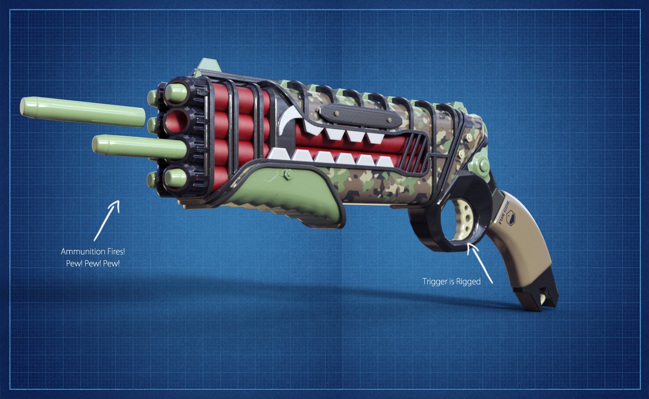 Fun Guns Fun Guns by: David BrinnenForbiddenWhispers, 3D Models by Daz 3D