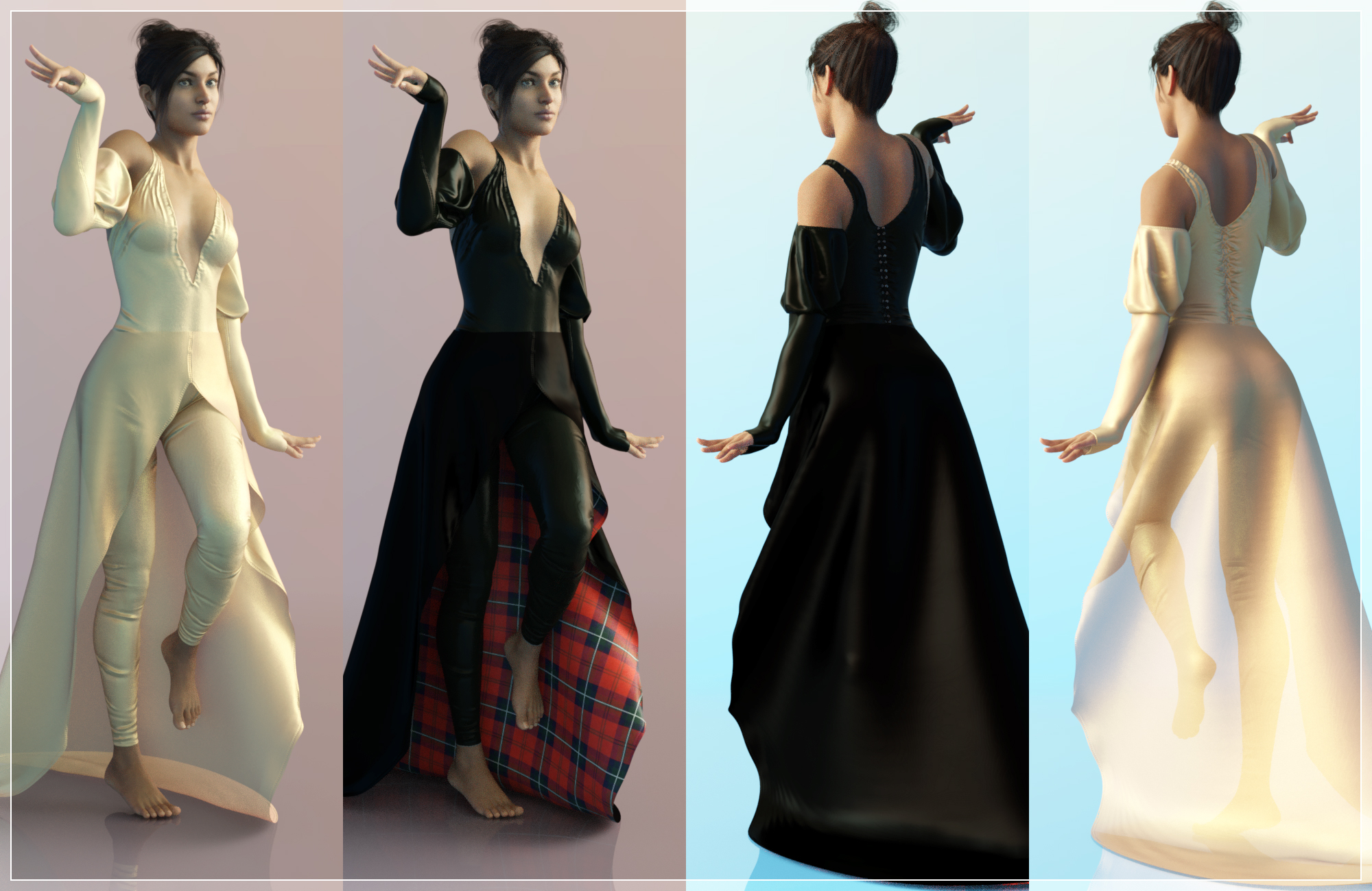 dForce Chic Suit for Genesis 8 Female(s) by: Nathy Design, 3D Models by Daz 3D