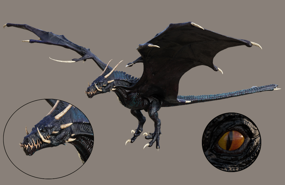 HH Wyvern Textures by: Moonscape GraphicsSade, 3D Models by Daz 3D