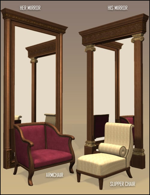 Dream Home: Dressing Room Furniture Dream Home: Dressing Room Furniture by: , 3D Models by Daz 3D