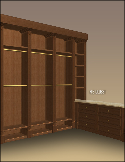 Dream Home: Dressing Room Furniture by: , 3D Models by Daz 3D