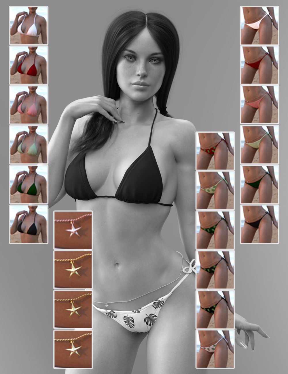X-Fashion Trendy Simple Bikini for Genesis 8 Female(s) by: xtrart-3d, 3D Models by Daz 3D