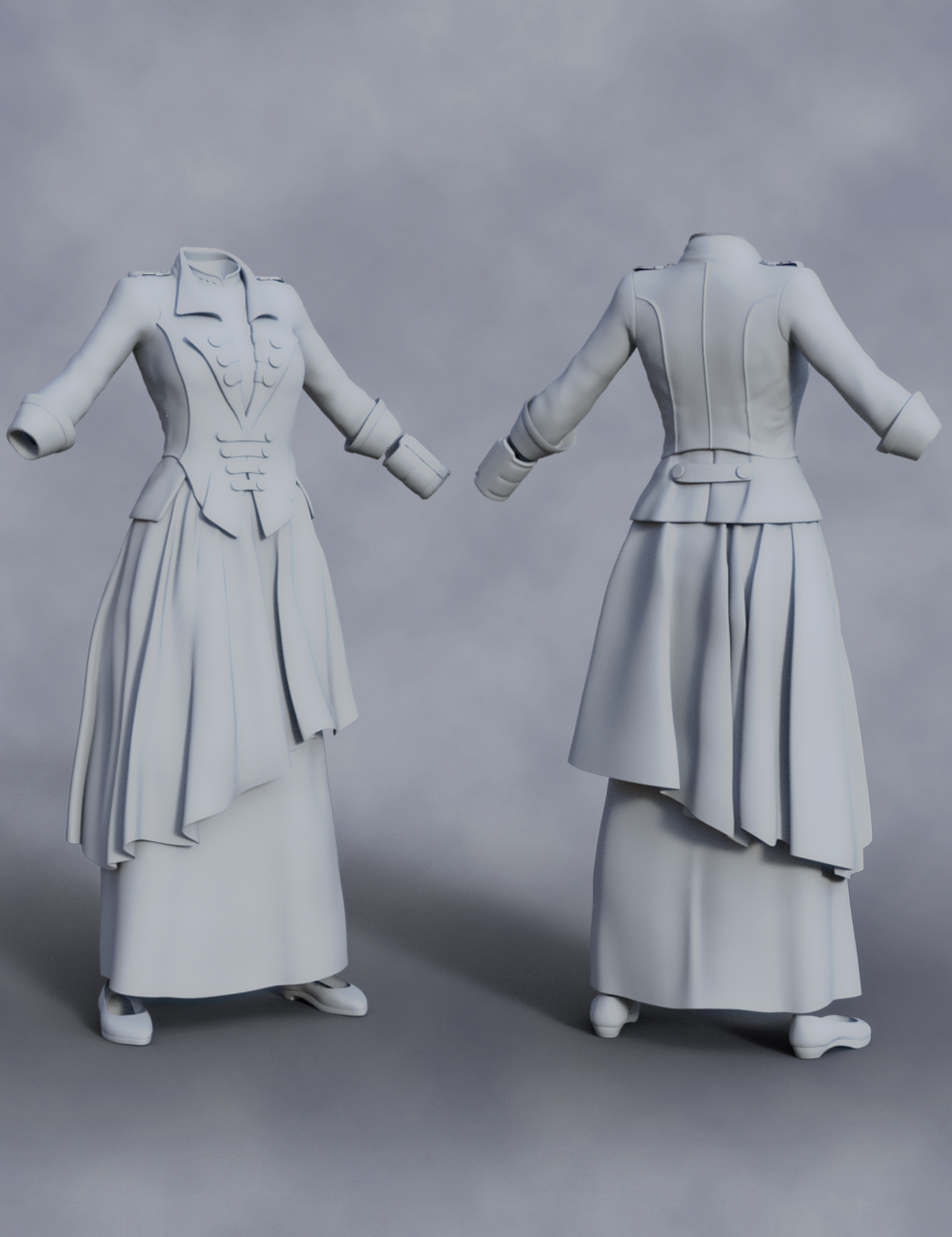 dForce Futuristic Dress for Genesis 8 Female(s) by: , 3D Models by Daz 3D