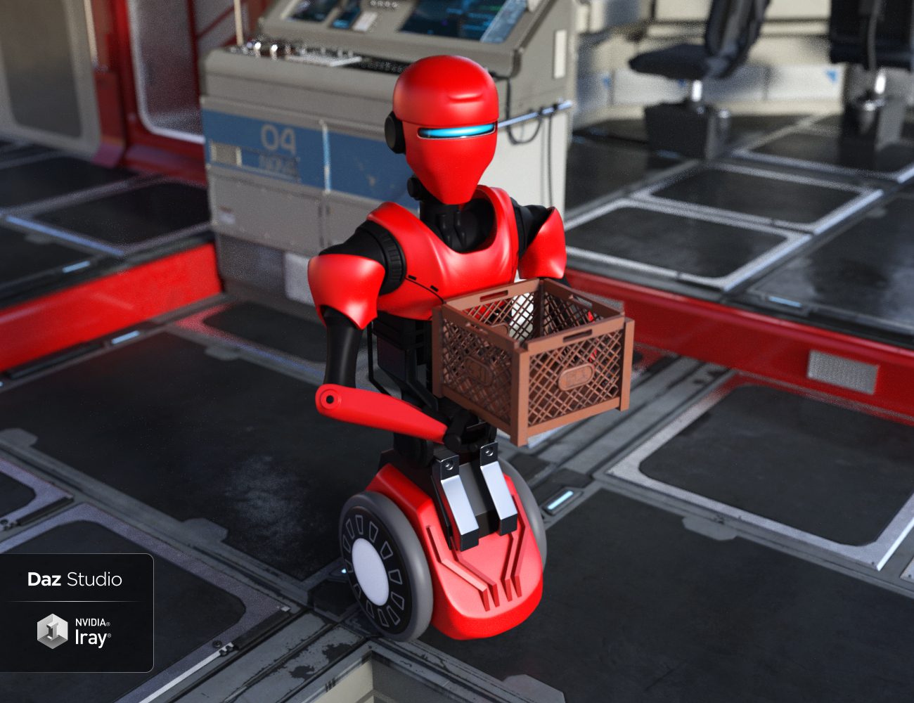 Service Robot by: Charlie, 3D Models by Daz 3D
