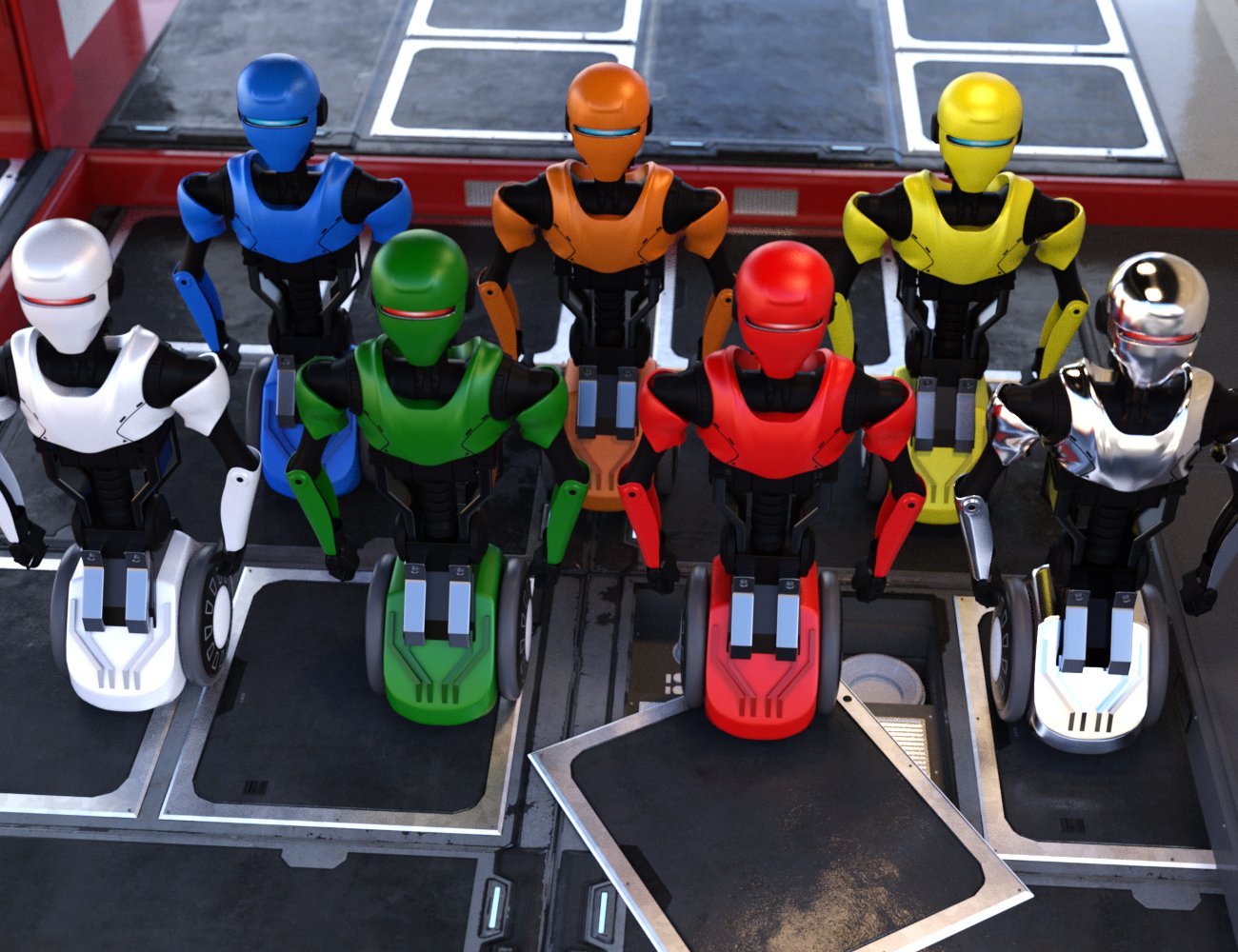 Service Robot Service Robot by: Charlie, 3D Models by Daz 3D