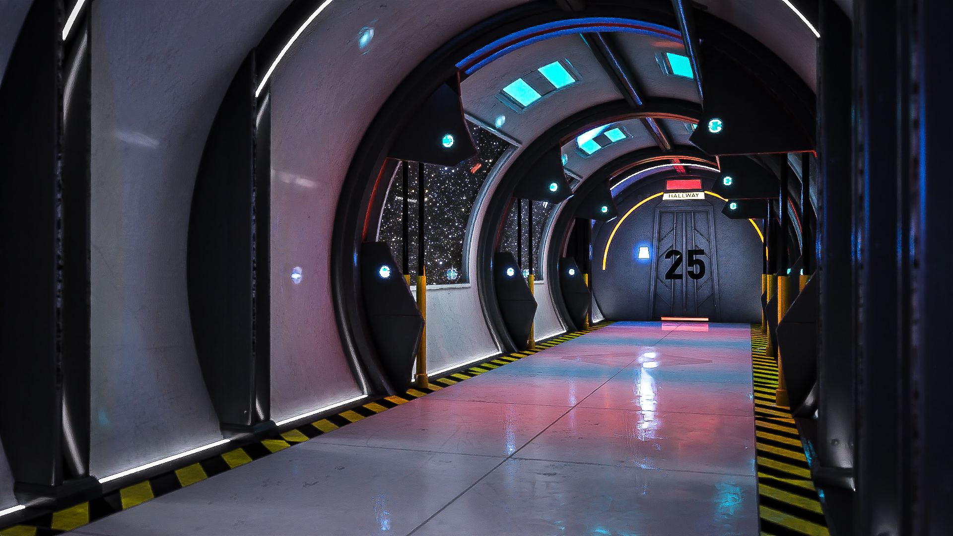 Space Station Hallway