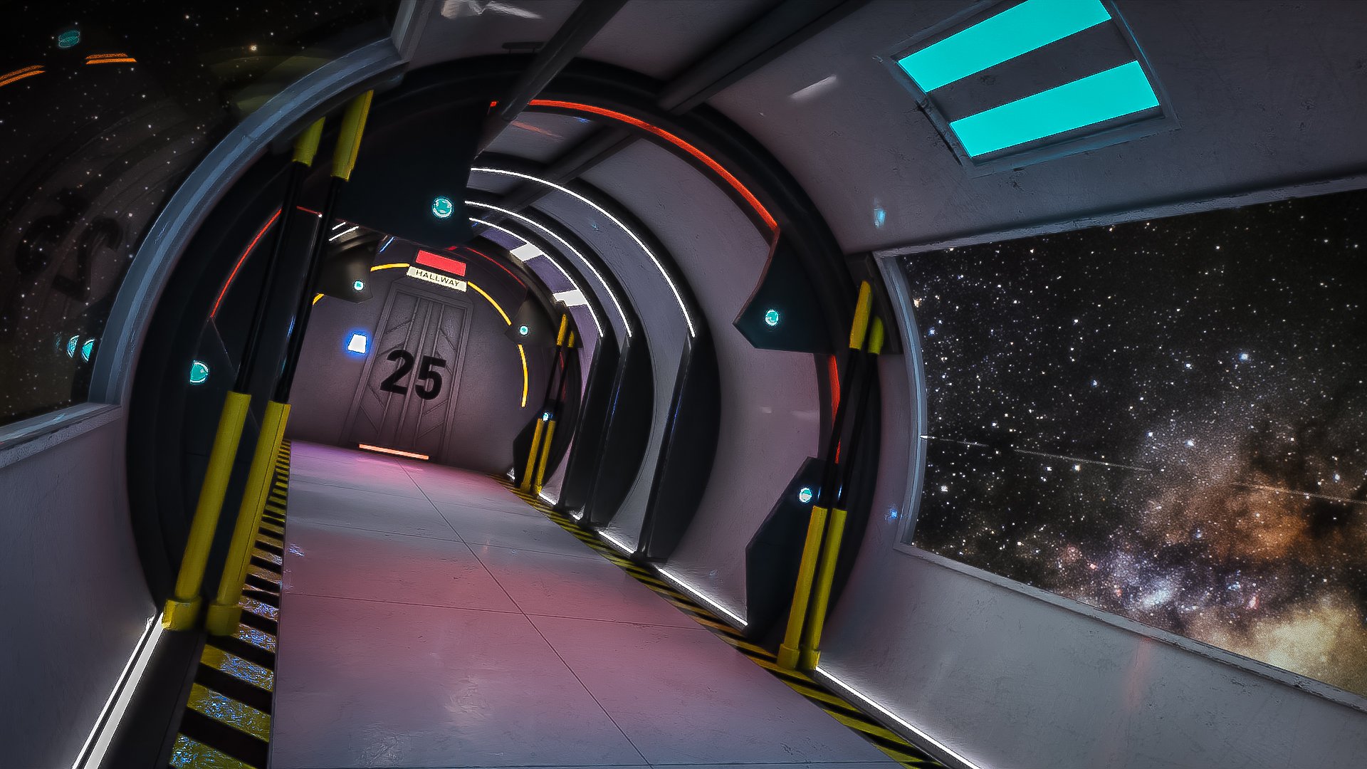 Space Station Hallway by: Tesla3dCorp, 3D Models by Daz 3D