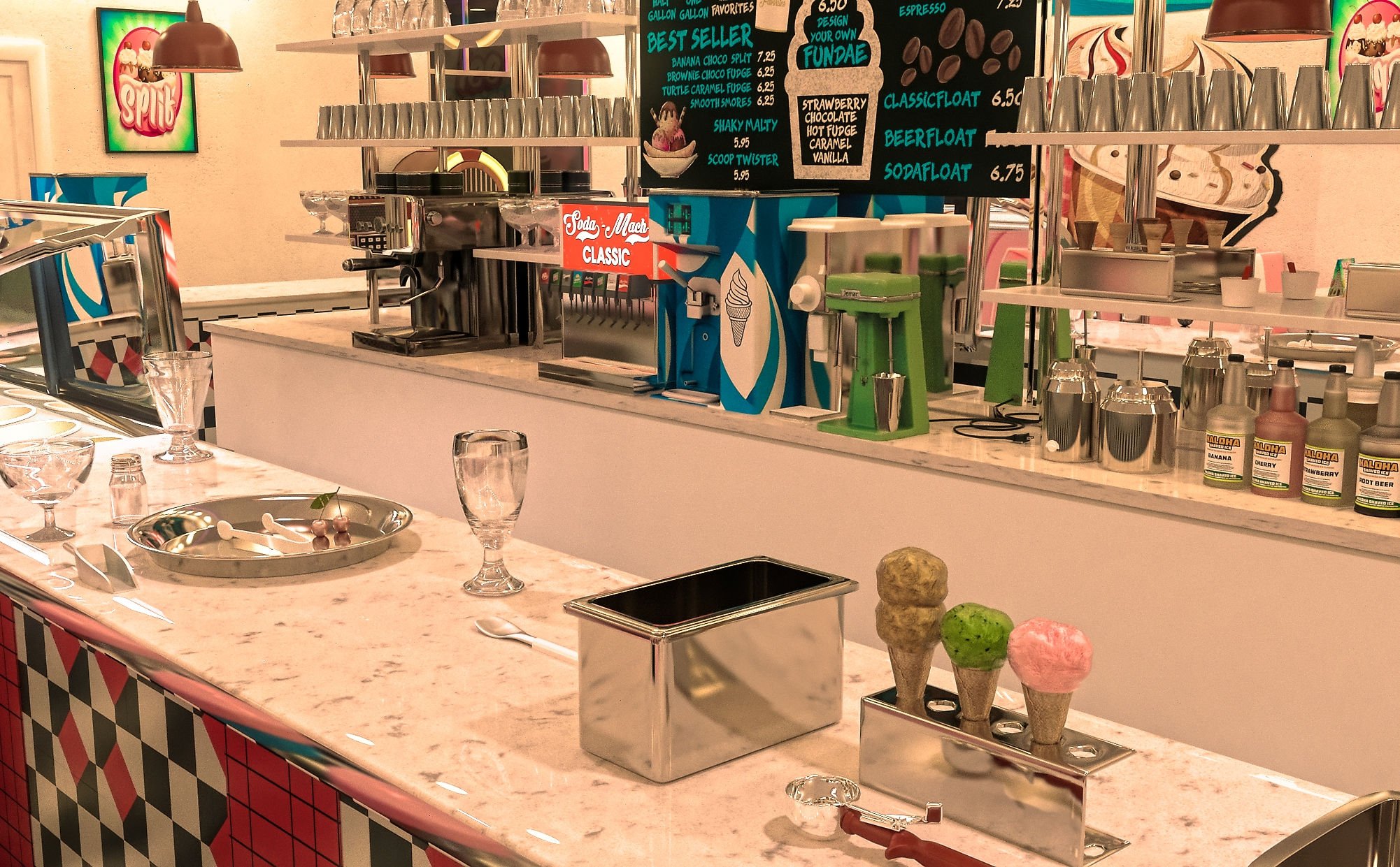 FG Ice Cream Parlor FG Ice Cream Parlor by: Fugazi1968Ironman, 3D Models by Daz 3D