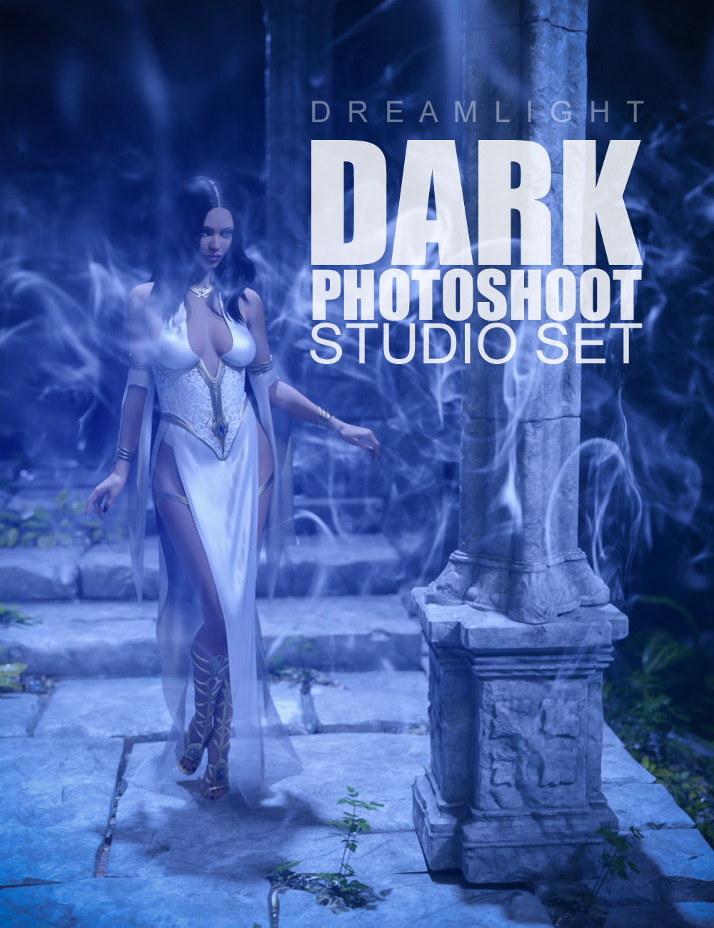 Dark Photoshoot Studio Set by: Dreamlight, 3D Models by Daz 3D