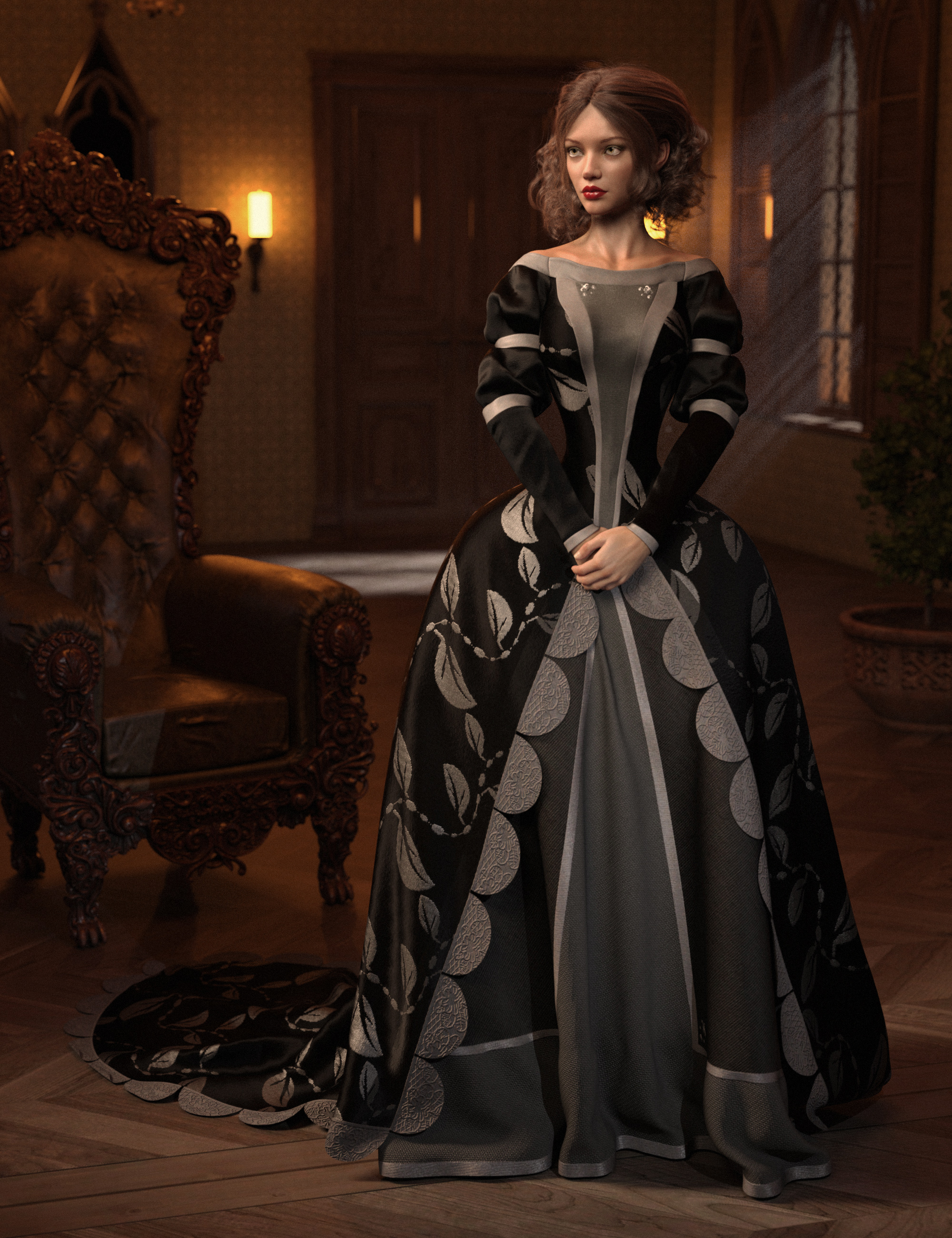 Texture Expansion for Gown of Fantasy 1 Texture Expansion for Gown of Fantasy 1 by: outoftouch, 3D Models by Daz 3D