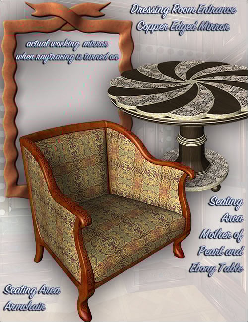 Dream Home - Dressing Room Furniture Eclectic Dream Home - Dressing Room Furniture Eclectic by: , 3D Models by Daz 3D