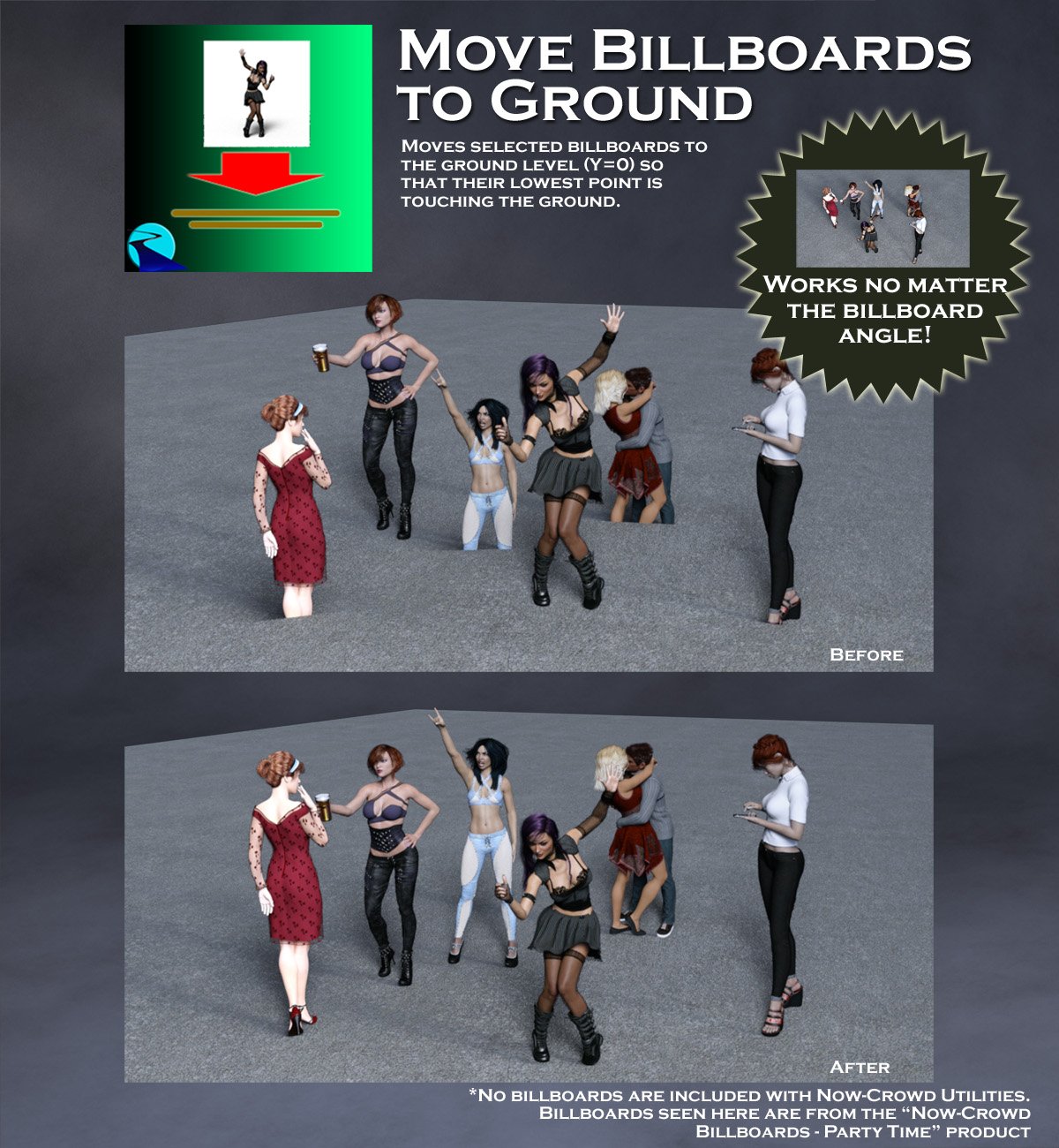 Now-Crowd Utilities Now-Crowd Utilities by: RiverSoft Art, 3D Models by Daz 3D
