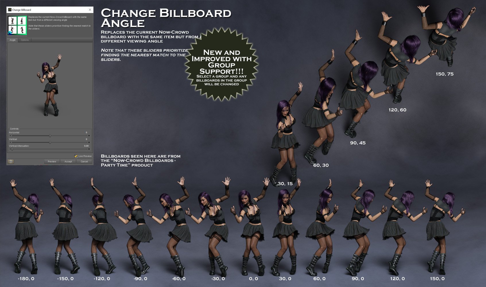 Now-Crowd Utilities by: RiverSoft Art, 3D Models by Daz 3D