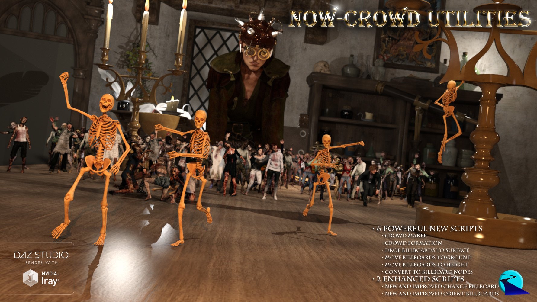 Now-Crowd Utilities by: RiverSoft Art, 3D Models by Daz 3D
