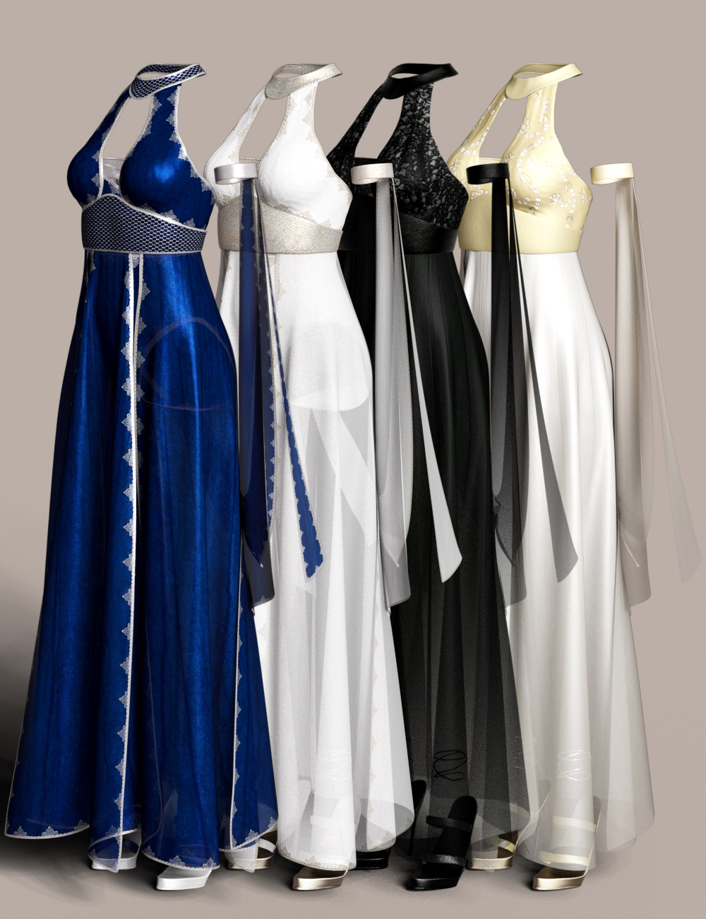dForce Athiri Dress Textures by: Sarsa, 3D Models by Daz 3D