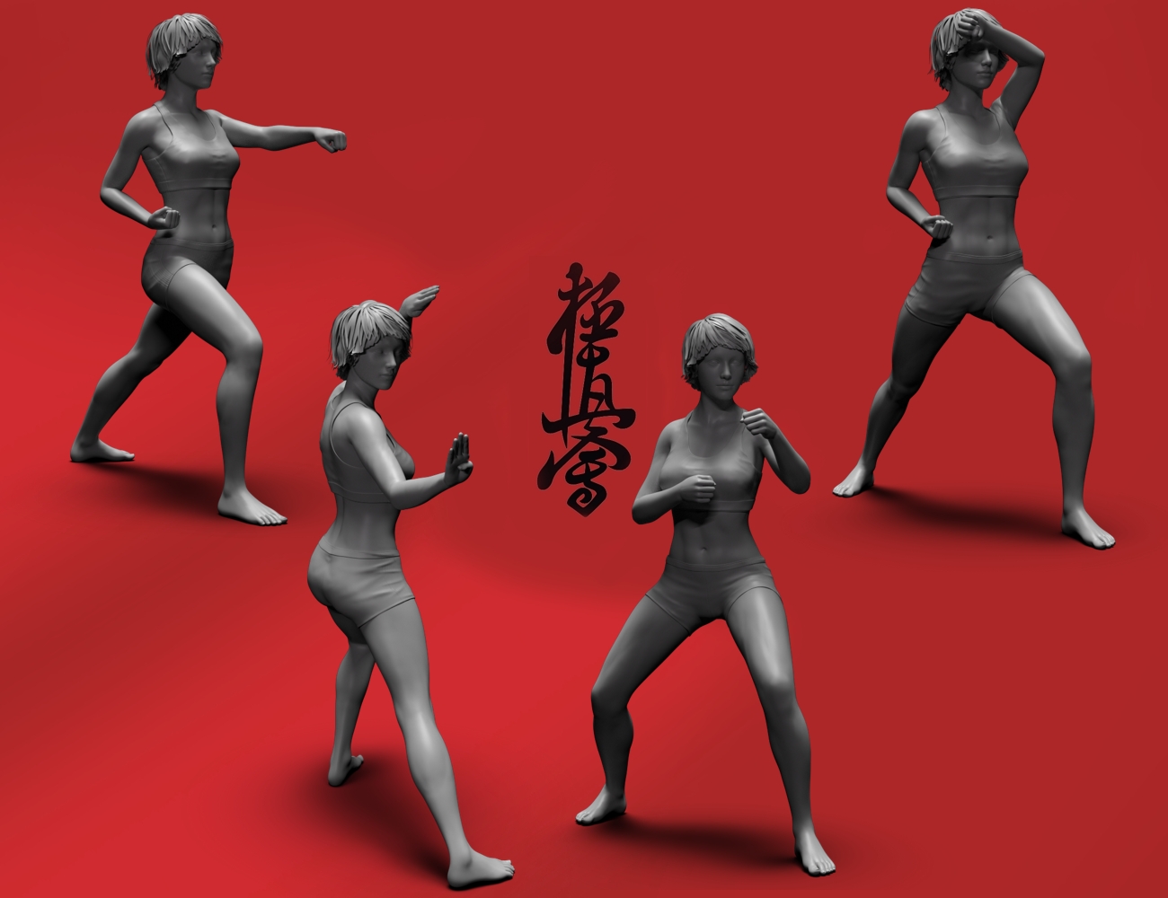 Kyokushin Karate Pose Pack for Genesis 8 by: anniekicks, 3D Models by Daz 3D