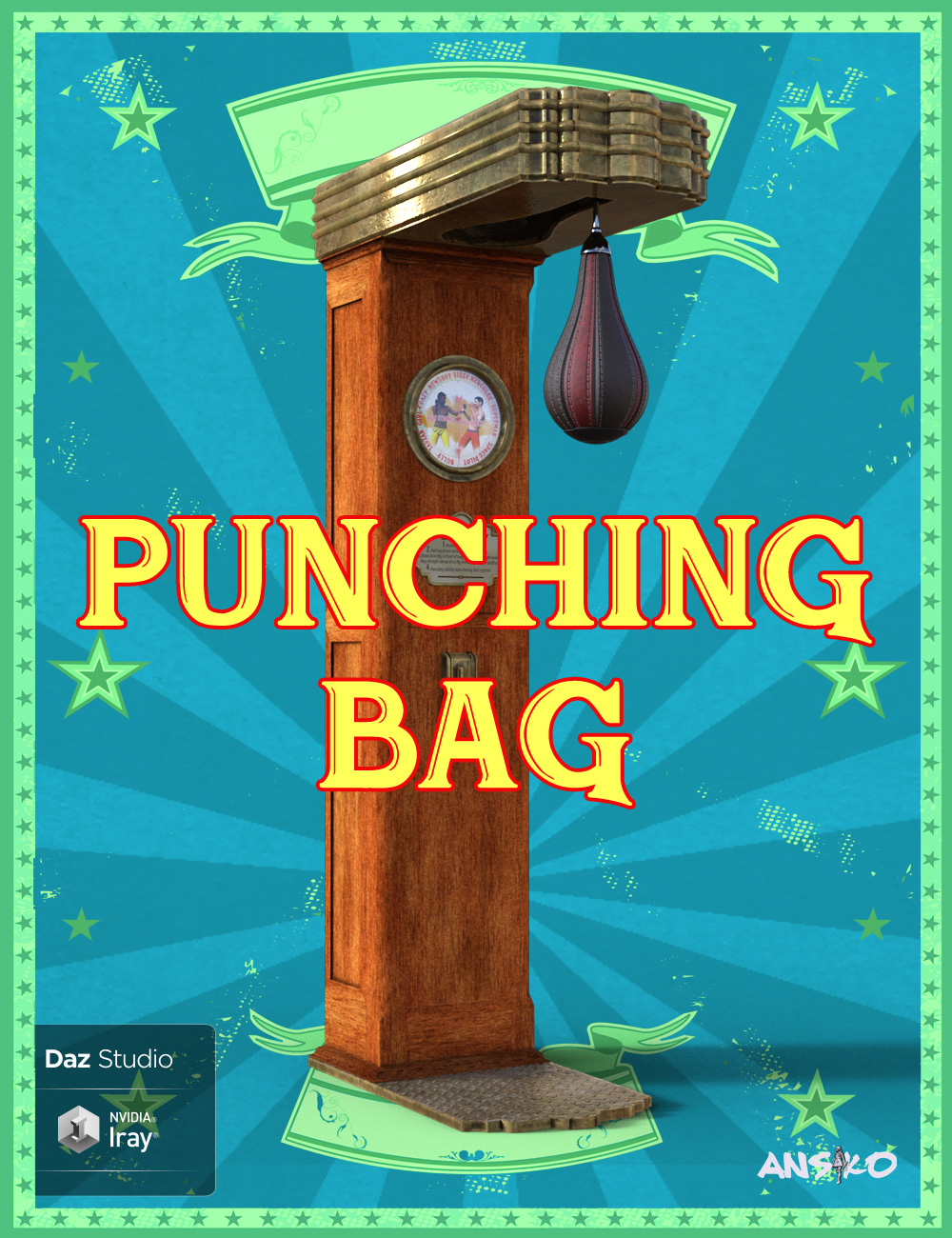 Punching Bag by: Ansiko, 3D Models by Daz 3D