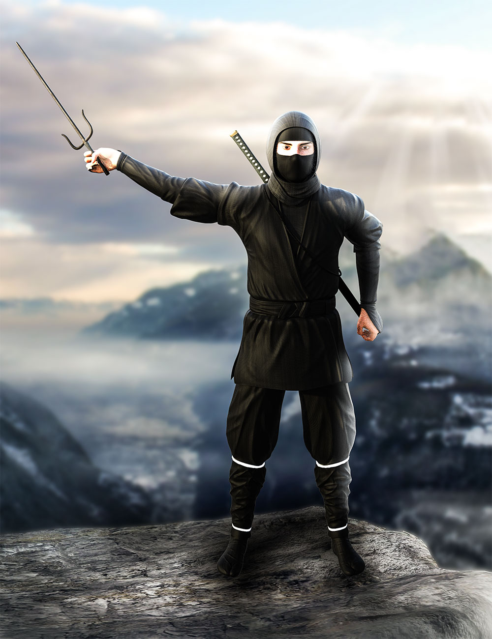 Ninjitsu Weapons for Genesis 8 Male Ninjitsu Weapons for Genesis 8 Male by: Greybro, 3D Models by Daz 3D