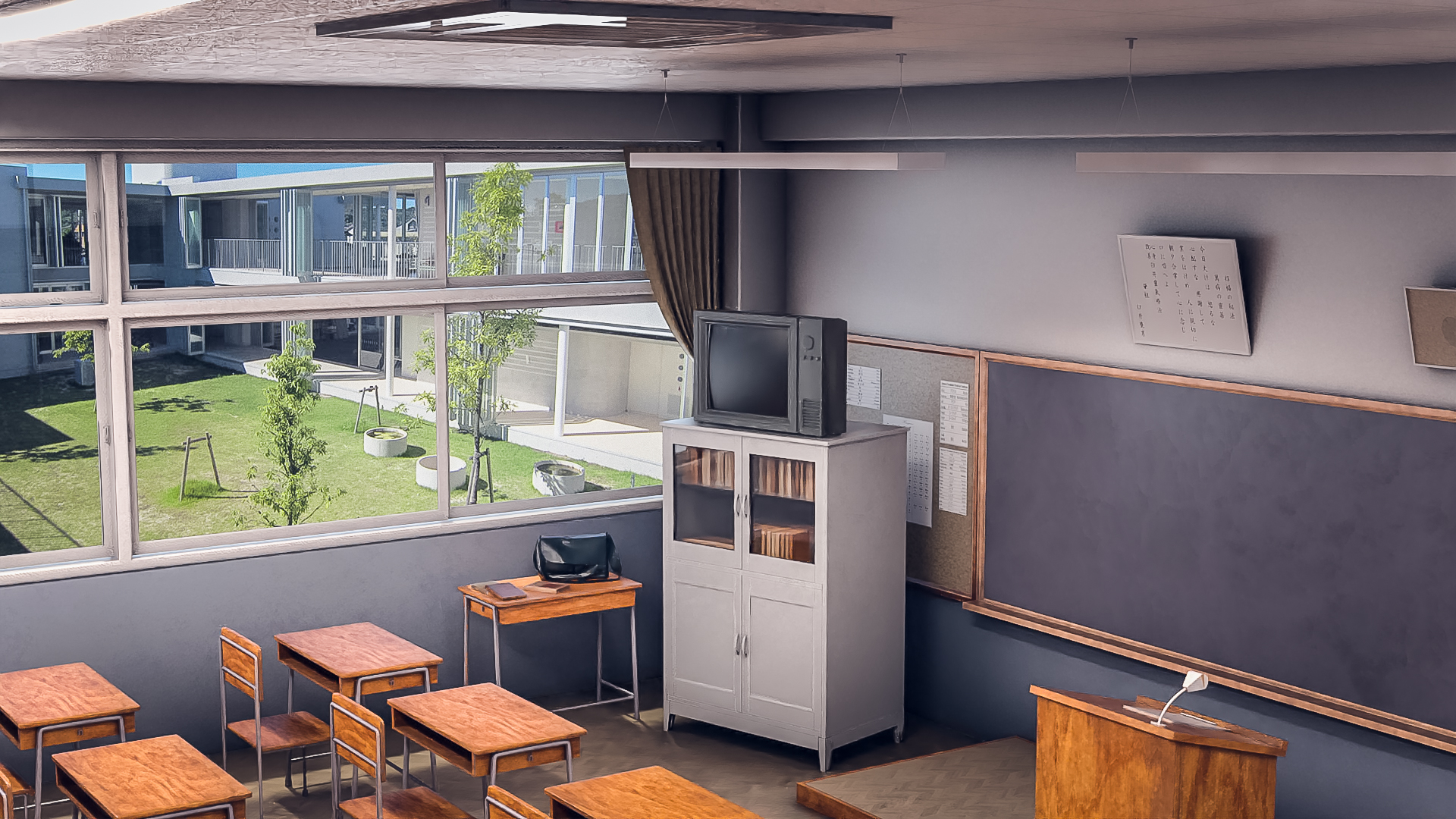 Japanese Neat Classroom by: clacydarch3d, 3D Models by Daz 3D