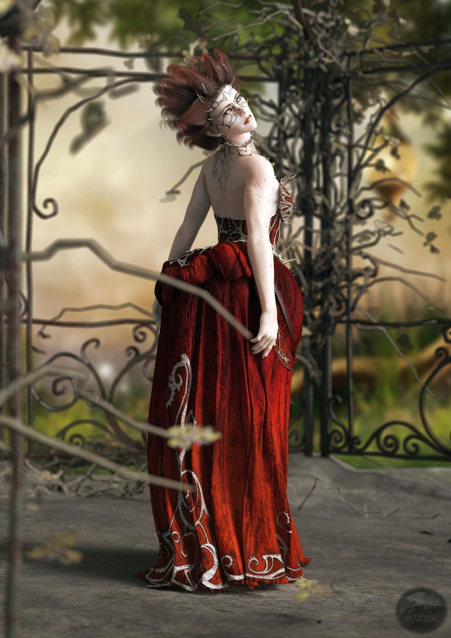dForce Queen of Thorns Outfit for Genesis 8 Female dForce Queen of Thorns Outfit for Genesis 8 Female by: ArkiShox-Design, 3D Models by Daz 3D