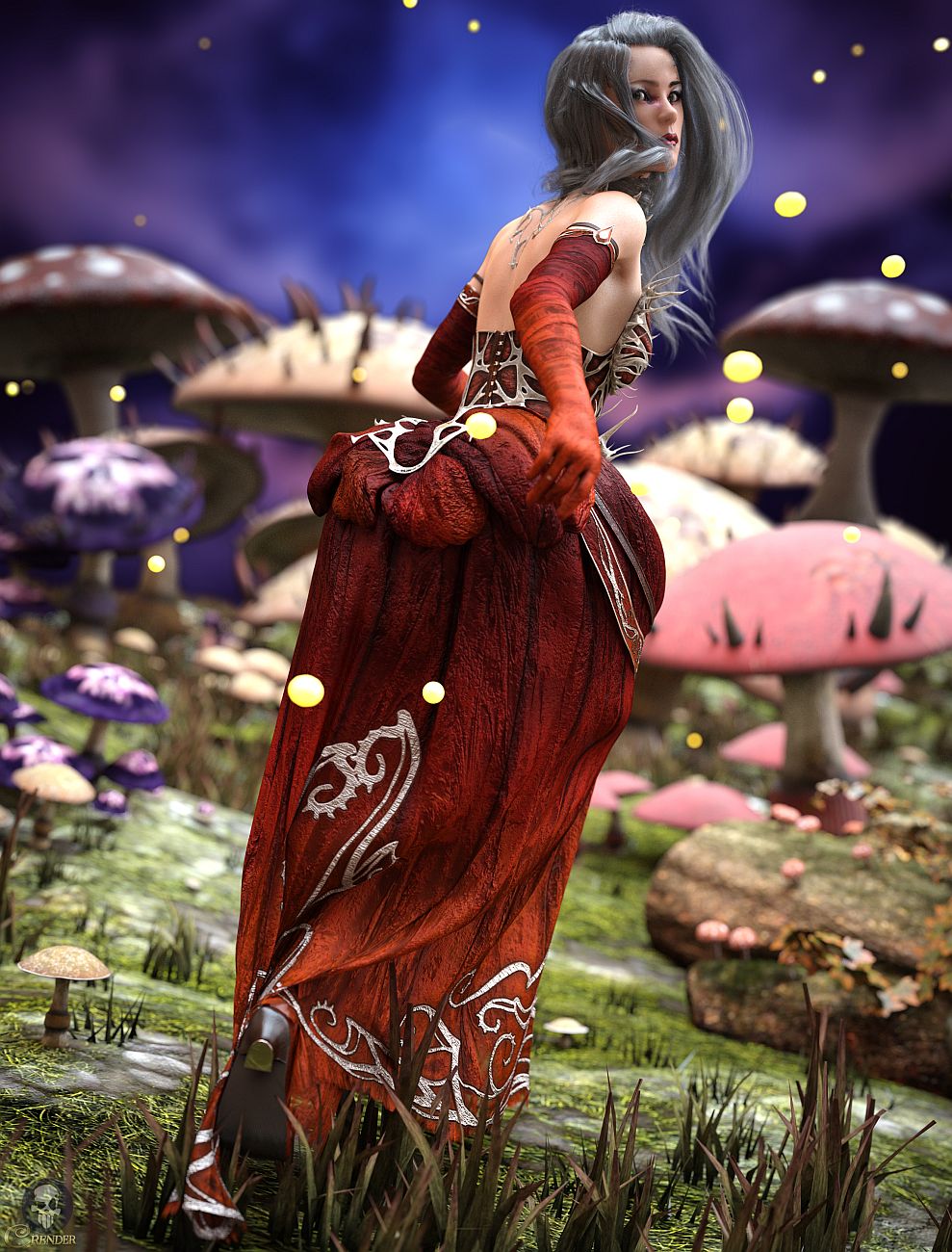 dForce Queen of Thorns Outfit for Genesis 8 Female dForce Queen of Thorns Outfit for Genesis 8 Female by: ArkiShox-Design, 3D Models by Daz 3D