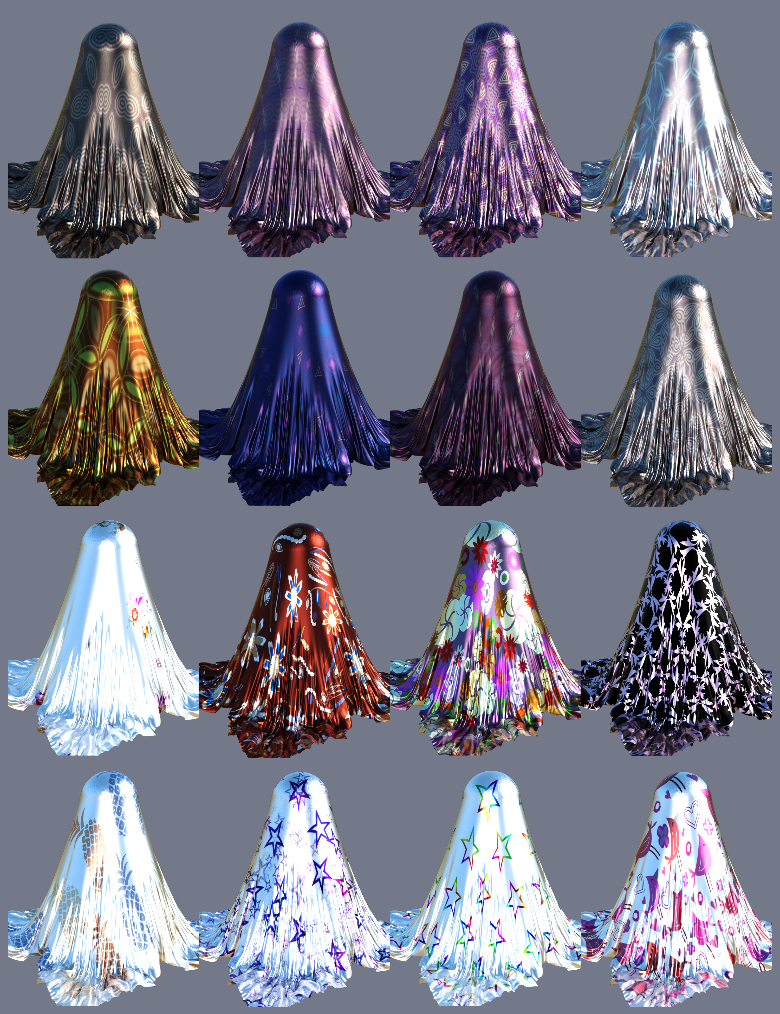 Shimmery Airy Fabric Iray Shaders by: JGreenlees, 3D Models by Daz 3D