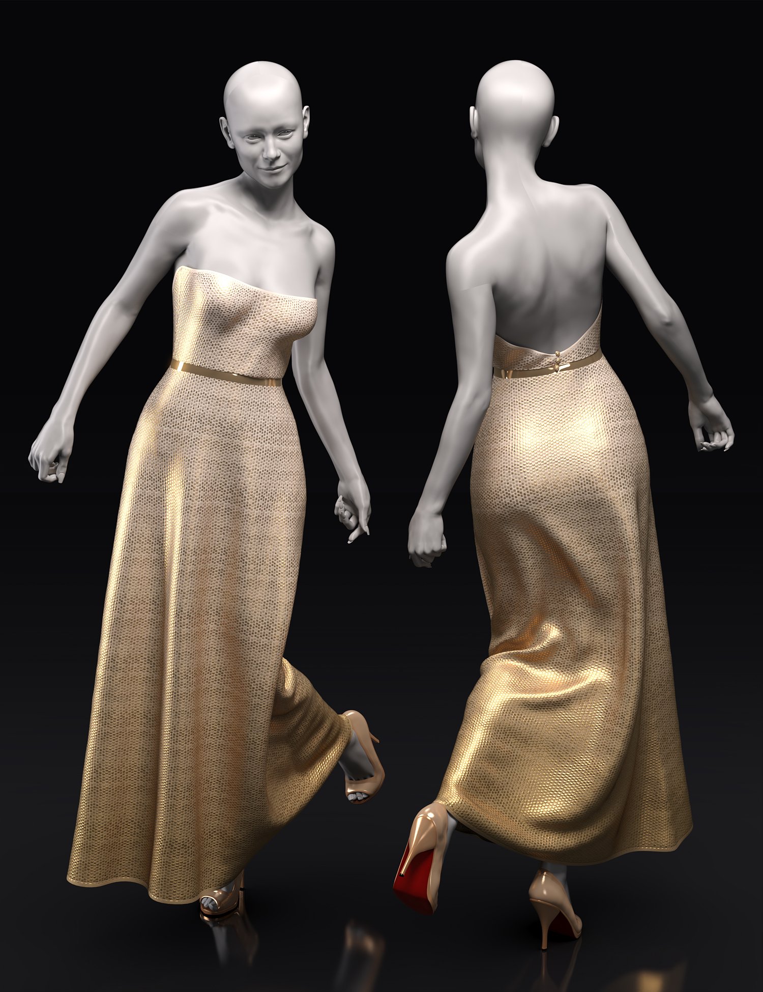 dForce Gala Dress for Genesis 8 Female(s) by: NikisatezShanasSoulmate, 3D Models by Daz 3D