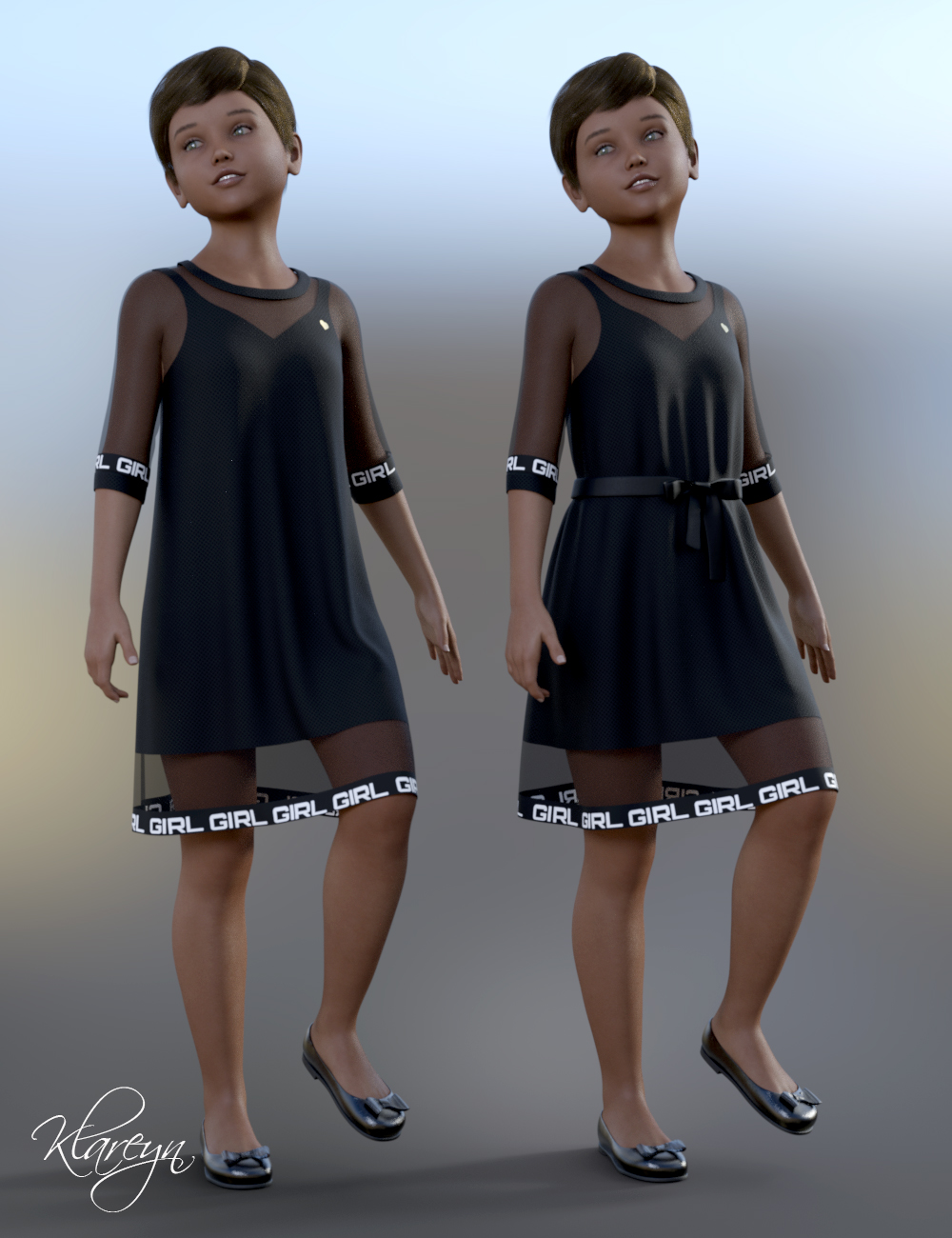 Klareyn dForce Dress for Genesis 8 Female(s) by: 3djoji, 3D Models by Daz 3D