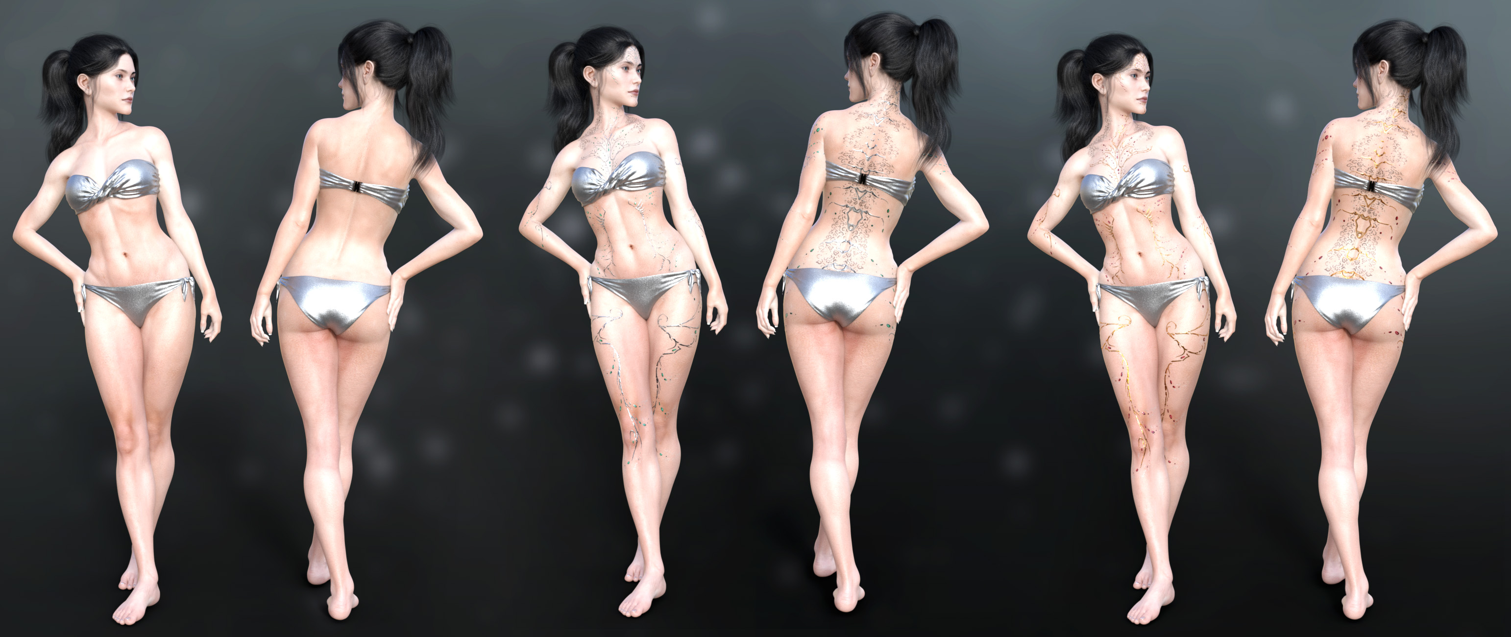 Addons for Katherine HD by: Arki, 3D Models by Daz 3D