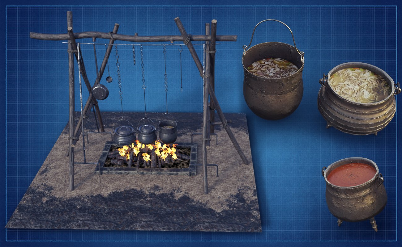 Primitive Medieval Campsite Primitive Medieval Campsite by: ForbiddenWhispersDavid Brinnen, 3D Models by Daz 3D
