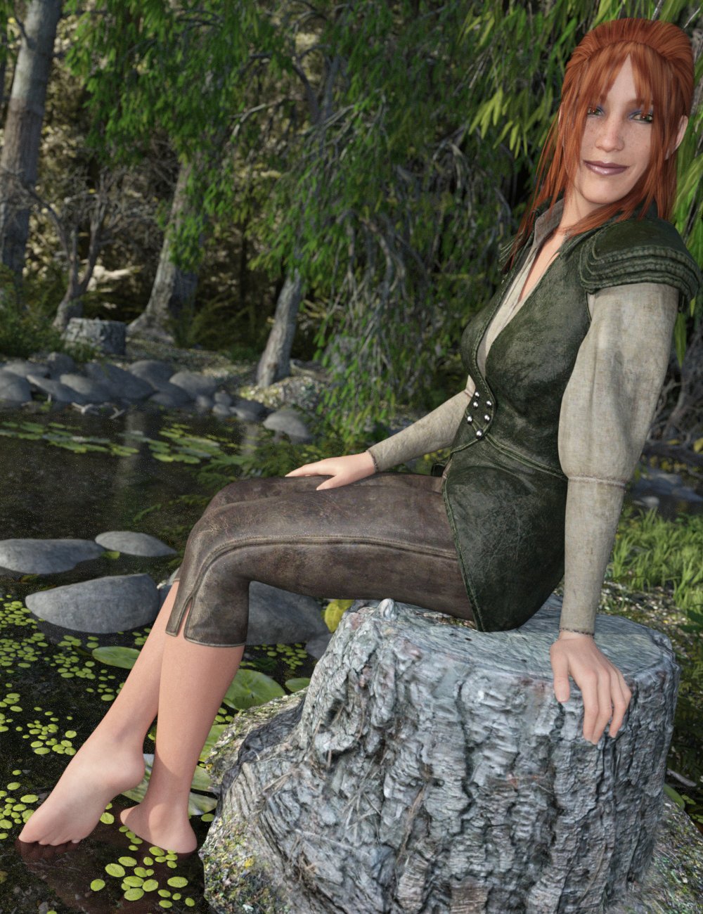 Greenmarch Ranger for Genesis 8 Female(s) by: Larisha, 3D Models by Daz 3D