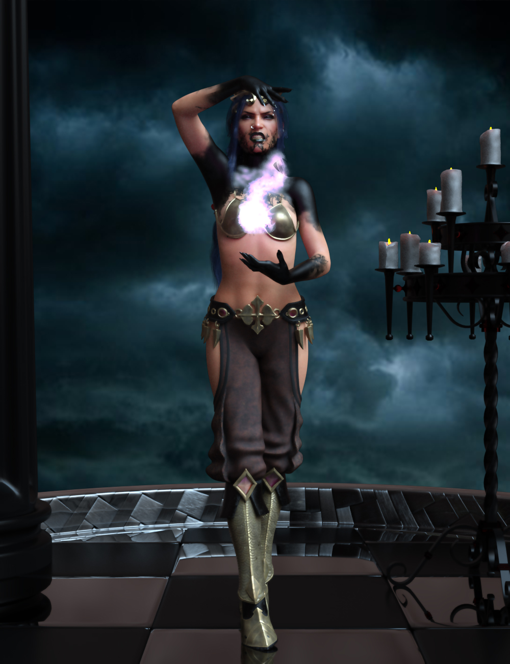 Djinn Poses for Genesis 8 Female by: Ensary, 3D Models by Daz 3D