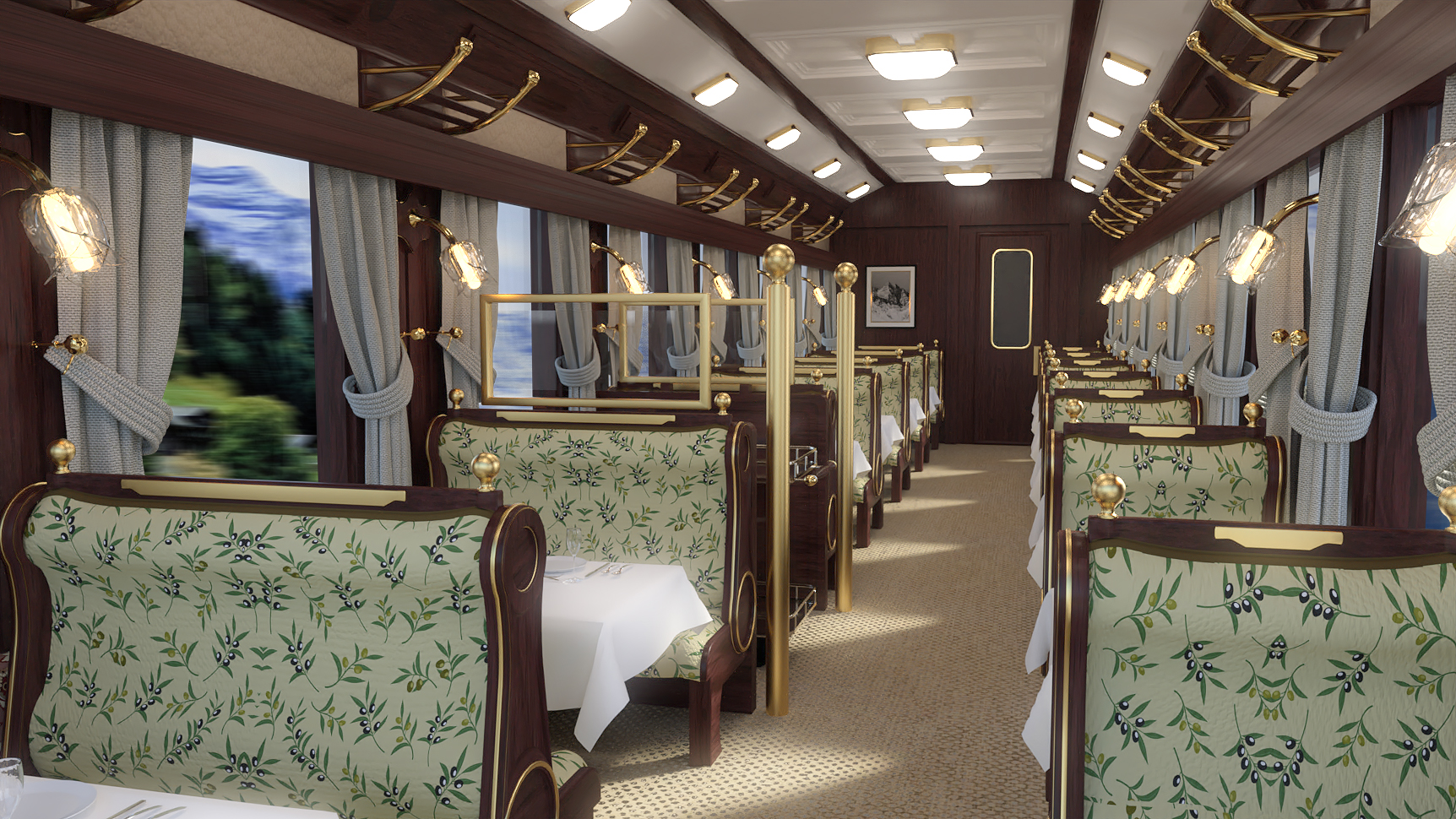 Train Dine by: PerspectX, 3D Models by Daz 3D