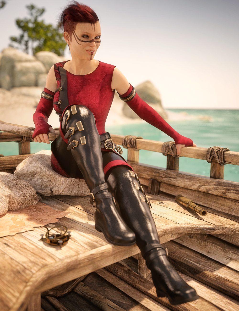 Sabriel Outfit Textures by: 3D-GHDesignSade, 3D Models by Daz 3D