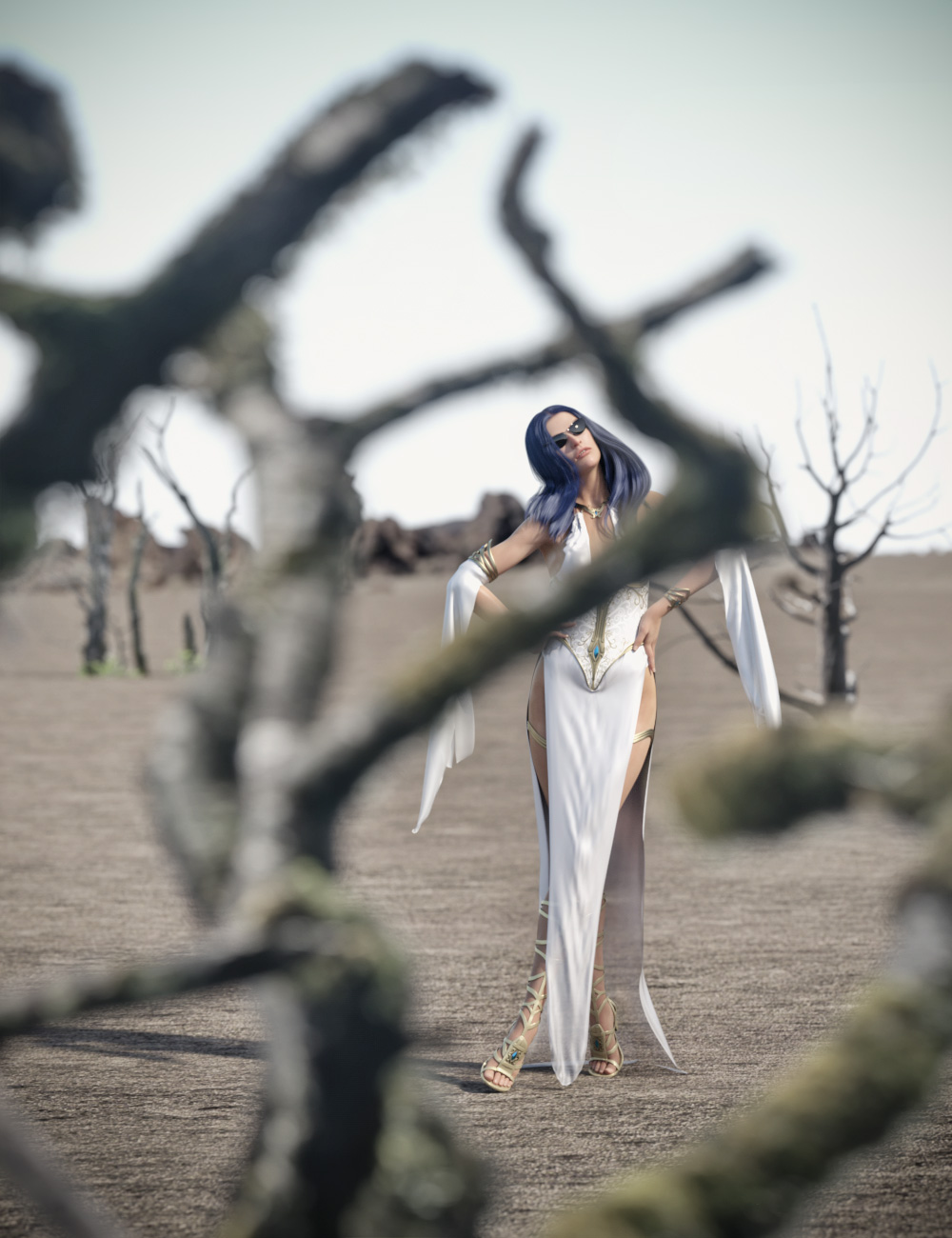 Dead Tree Desert Dead Tree Desert by: Dreamlight, 3D Models by Daz 3D