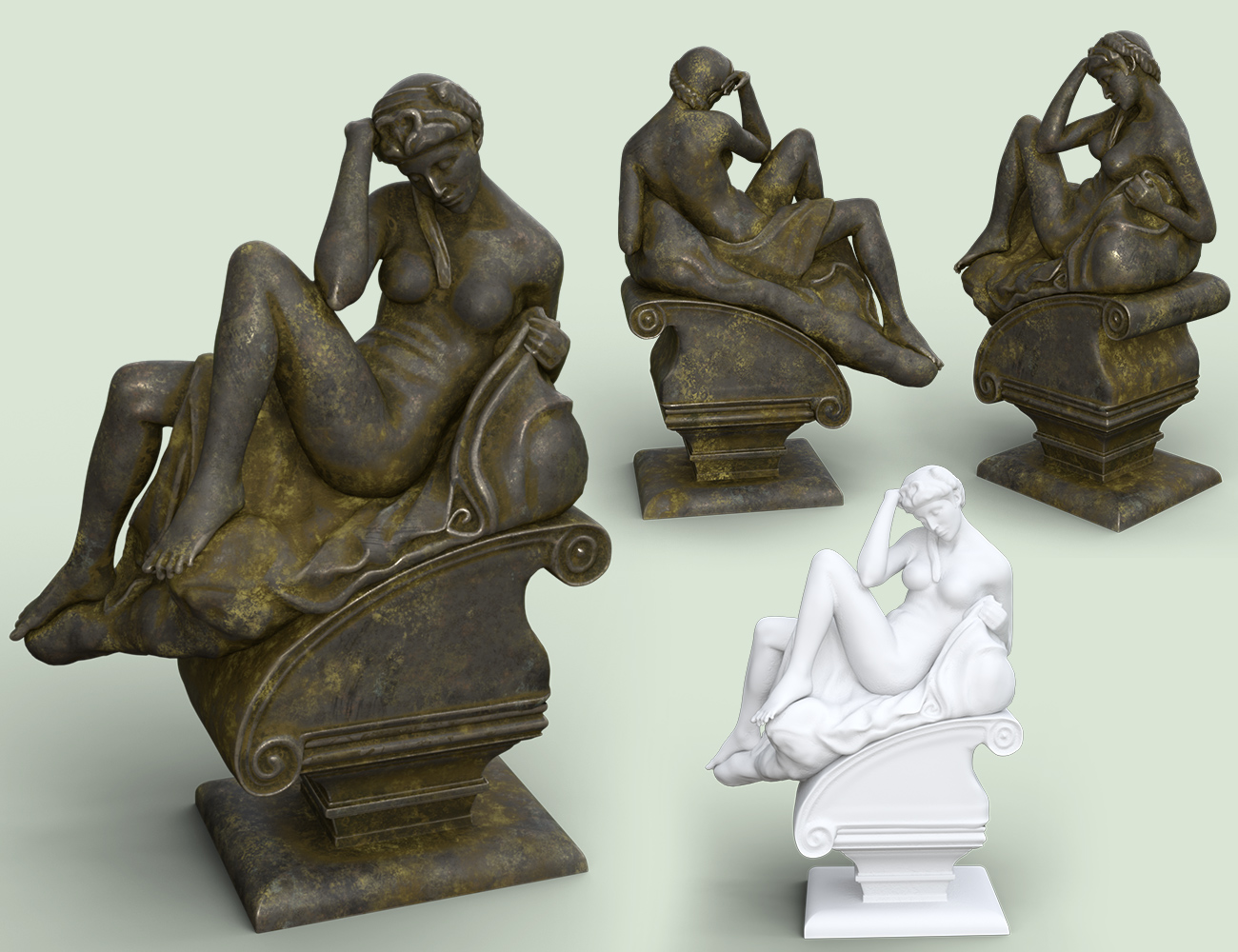 Vintage Decoration Set by: PrefoX, 3D Models by Daz 3D