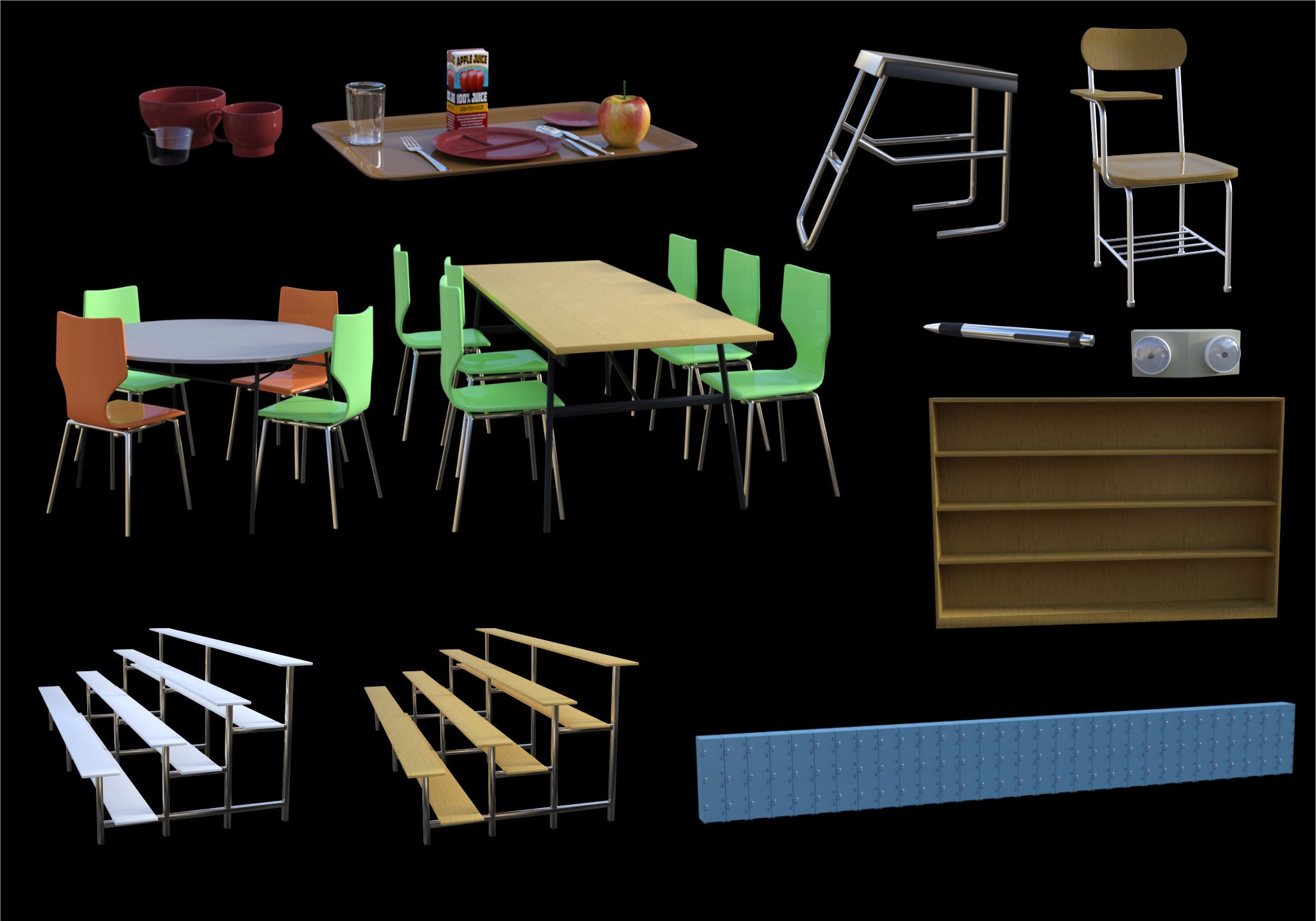 FG School by: Fugazi1968Ironman, 3D Models by Daz 3D