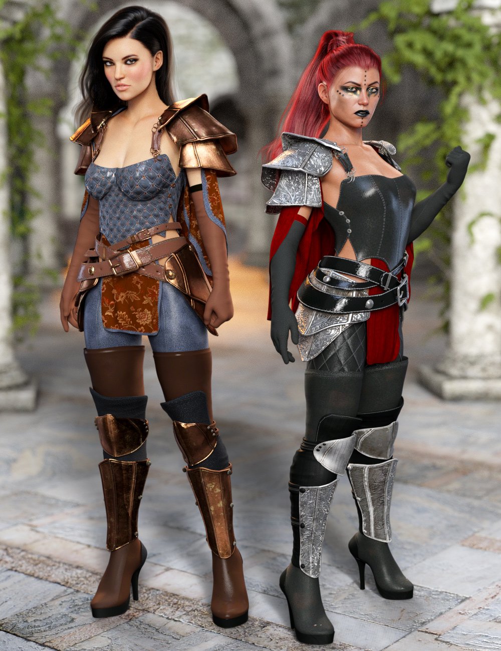 dForce Shadow Guard Outfit Textures