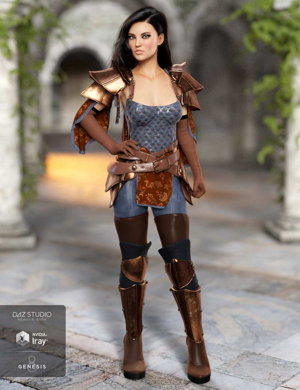 dForce Shadow Guard Outfit Textures by: Anna Benjamin, 3D Models by Daz 3D