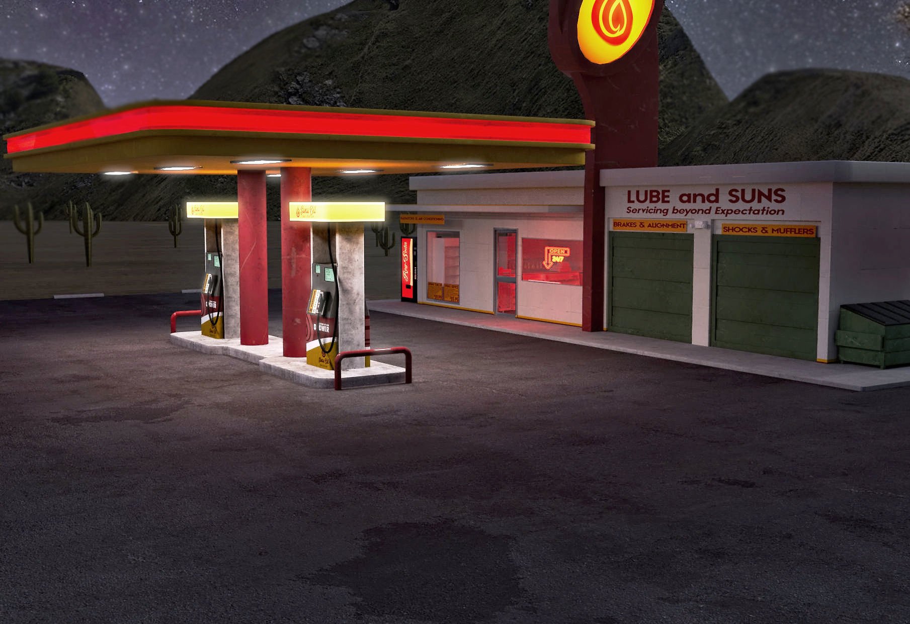FG Gas Station FG Gas Station by: Fugazi1968Ironman, 3D Models by Daz 3D